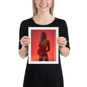 Framed photo paper poster